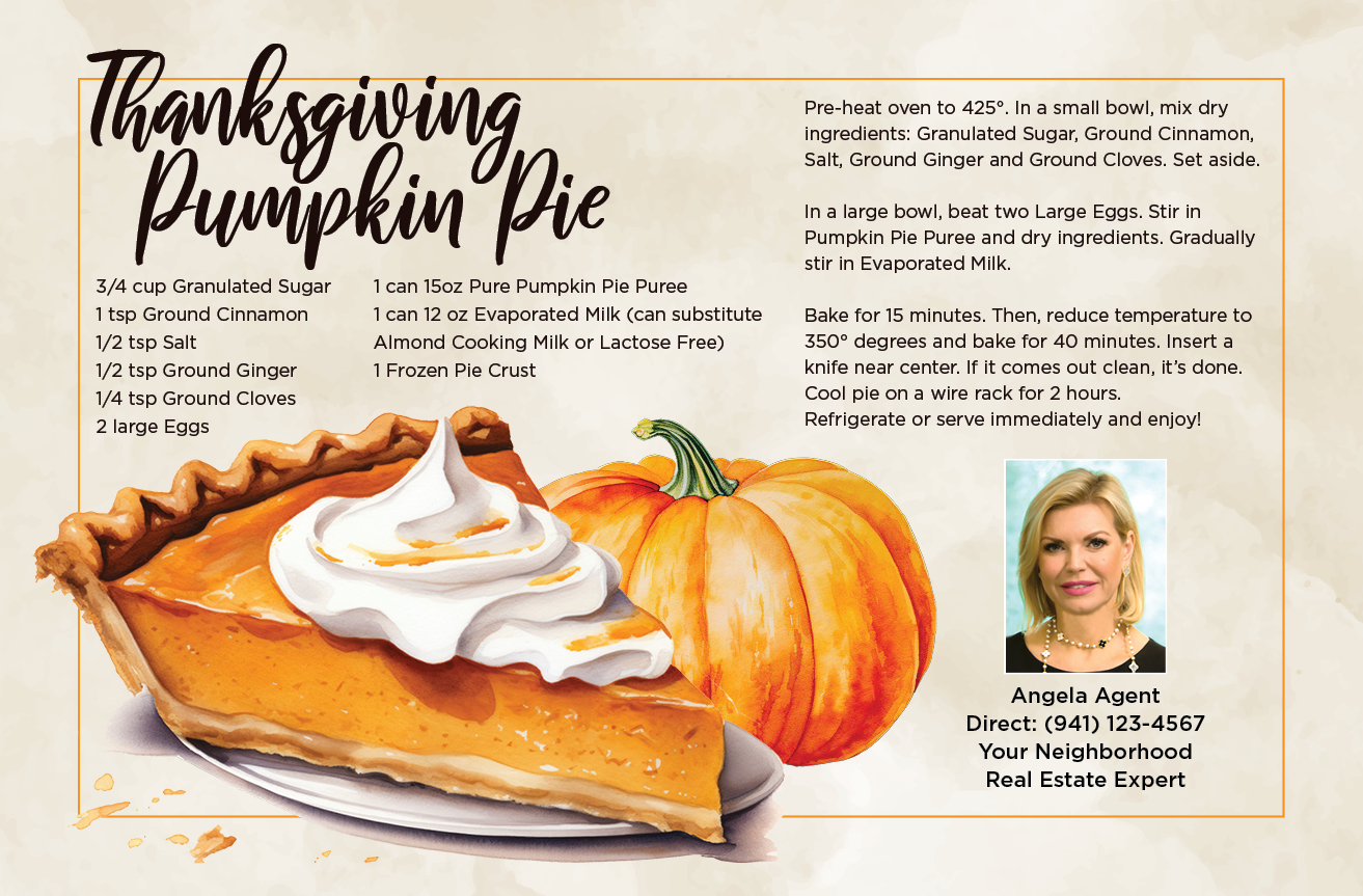 Thanksgiving Pumpkin Pie